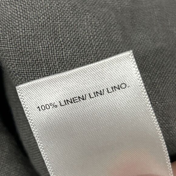 Lucky Brand Shirt Mens XL Linen Classic Fit Pearl Snap Gray Western - Picture 5 of 8